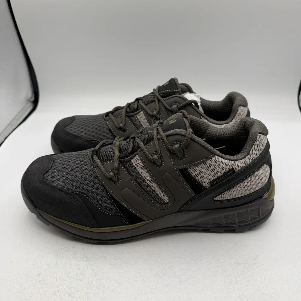 Propet Vercors Shoes Mens Sz 10.5 M(D) Grey/Olive Ortholite Sneakers‎ MOA002S